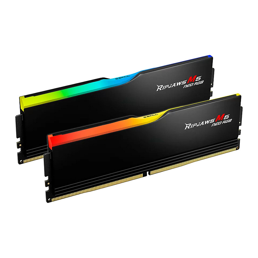 64GB G.Skill DIMM 6800 (2x 32 GB) Dual-Kit (schwarz, F5-6800J3445G32GX2-RM5RK, Ripjaws M5 RGB, INTEL XMP)