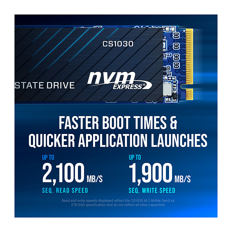 M.2 2TB PNY CS1030 M280CS1030-2TB-RB 0,132 DWPD 2280 PCIe 3.0 x4 (NVMe) SSD