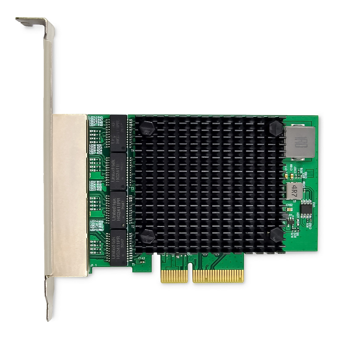 DIGITUS Netzwerkkarte 4Port RJ45 RTL8125B 2,5GBits ServerNIC