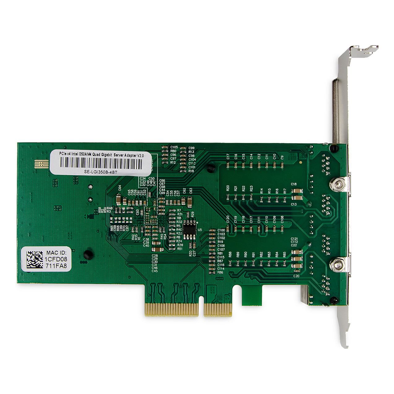 DIGITUS Netzwerkkarte PCI-e 4Port RJ45 Gigabit Intel I350