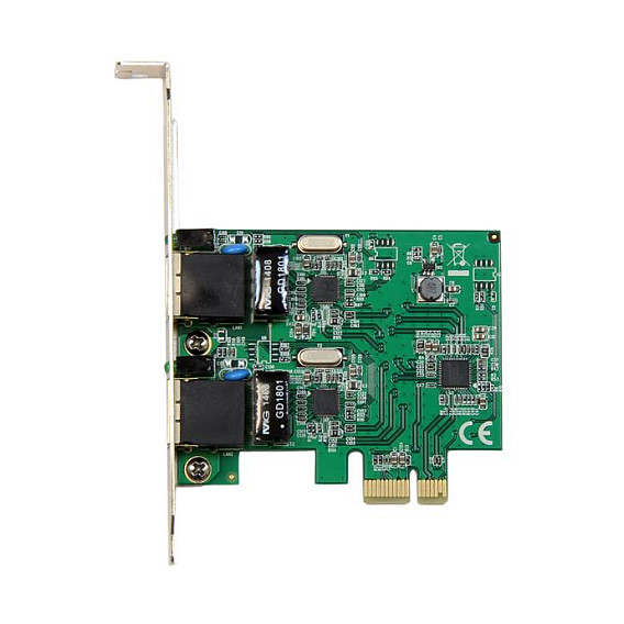 StarTech Netzwerkkarte Dual-Port RJ-45 Gbit FH/LP PCIe 2.0 ST1000SPEXD4