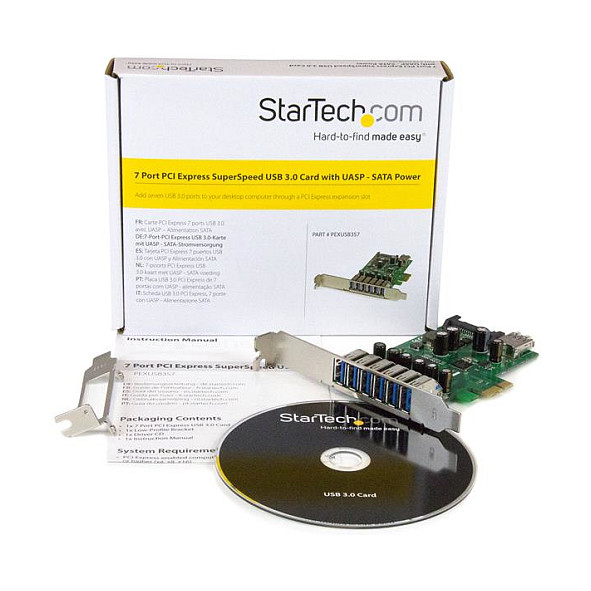 StarTech 7 Port PCI Express SuperSpeed USB 3.0 Card Adapter