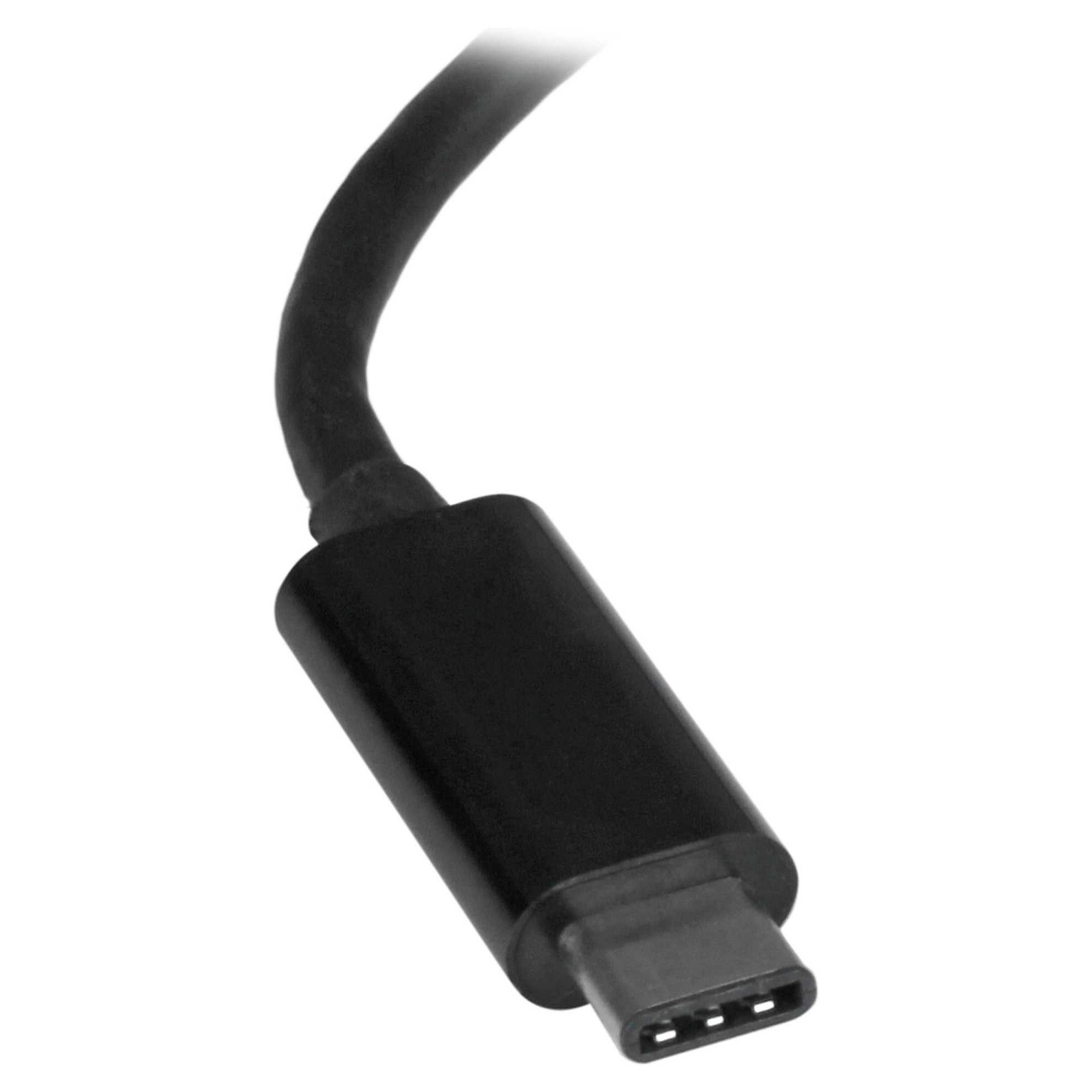 StarTech USB-C to Gigabit Ethernet Adapter - Black - Thunderbolt 3 Port Compatible - USB Type C Network Adapter