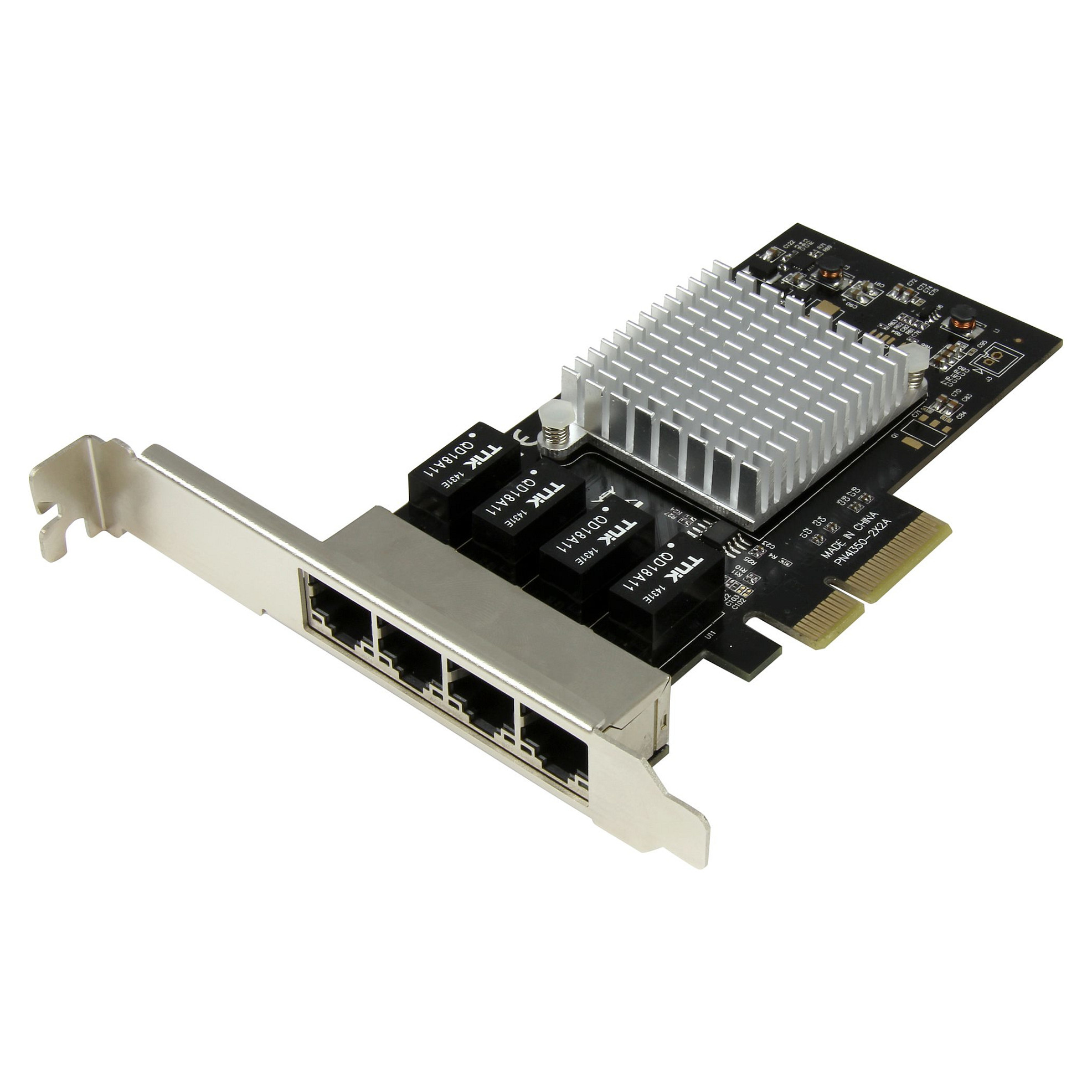 StarTech 4 Port Gigabit Ethernet PCI Express Network Card - Intel