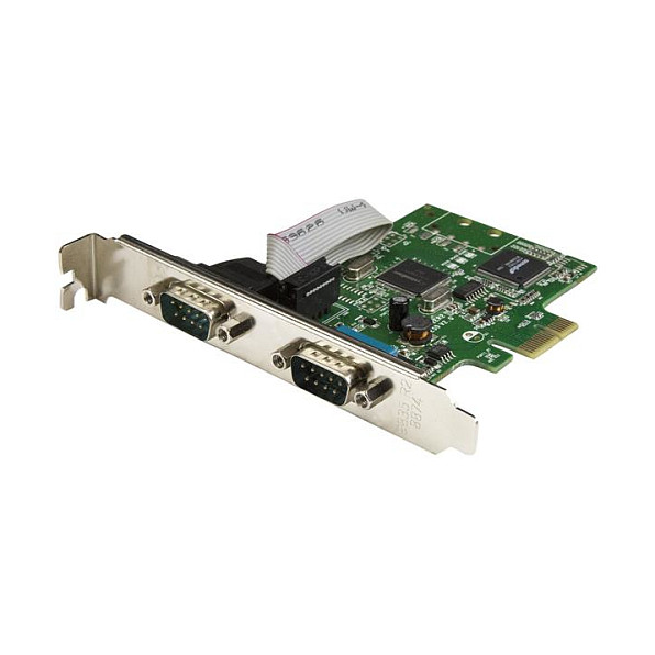 2 Port PCI Express Seriell Karte mit 16C1050 UART - RS232 - PCIe Seriell mit Dual Channel 16C1050 UART