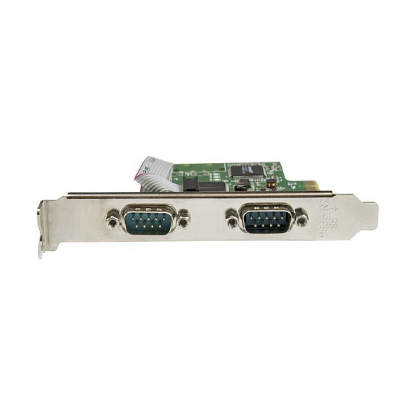 2 Port PCI Express Seriell Karte mit 16C1050 UART - RS232 - PCIe Seriell mit Dual Channel 16C1050 UART