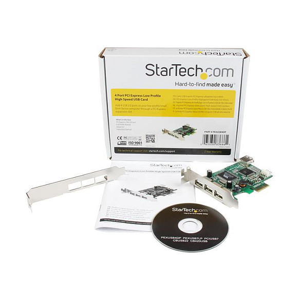 STARTECH.COM 4 Port USB 2.0 PCI Express Low Profile Schnittstellenkarte