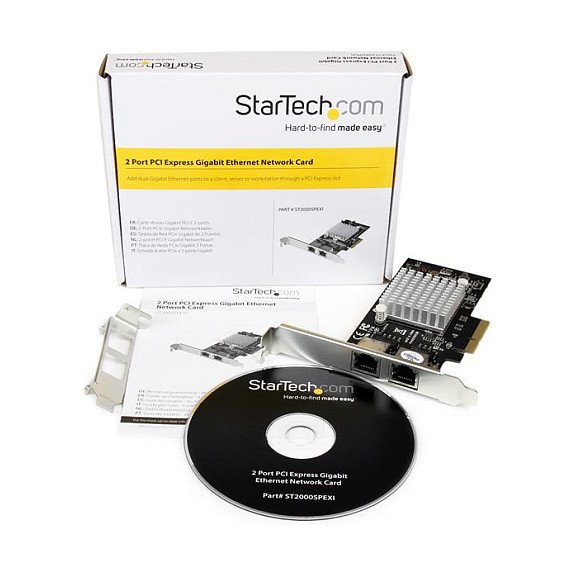 STARTECH.COM 2 Port PCI Express / PCIe Gigabit Ethernet Netzwerkkarte 2x RJ45 - PCI-e Intel i350 NIC Server Adapter