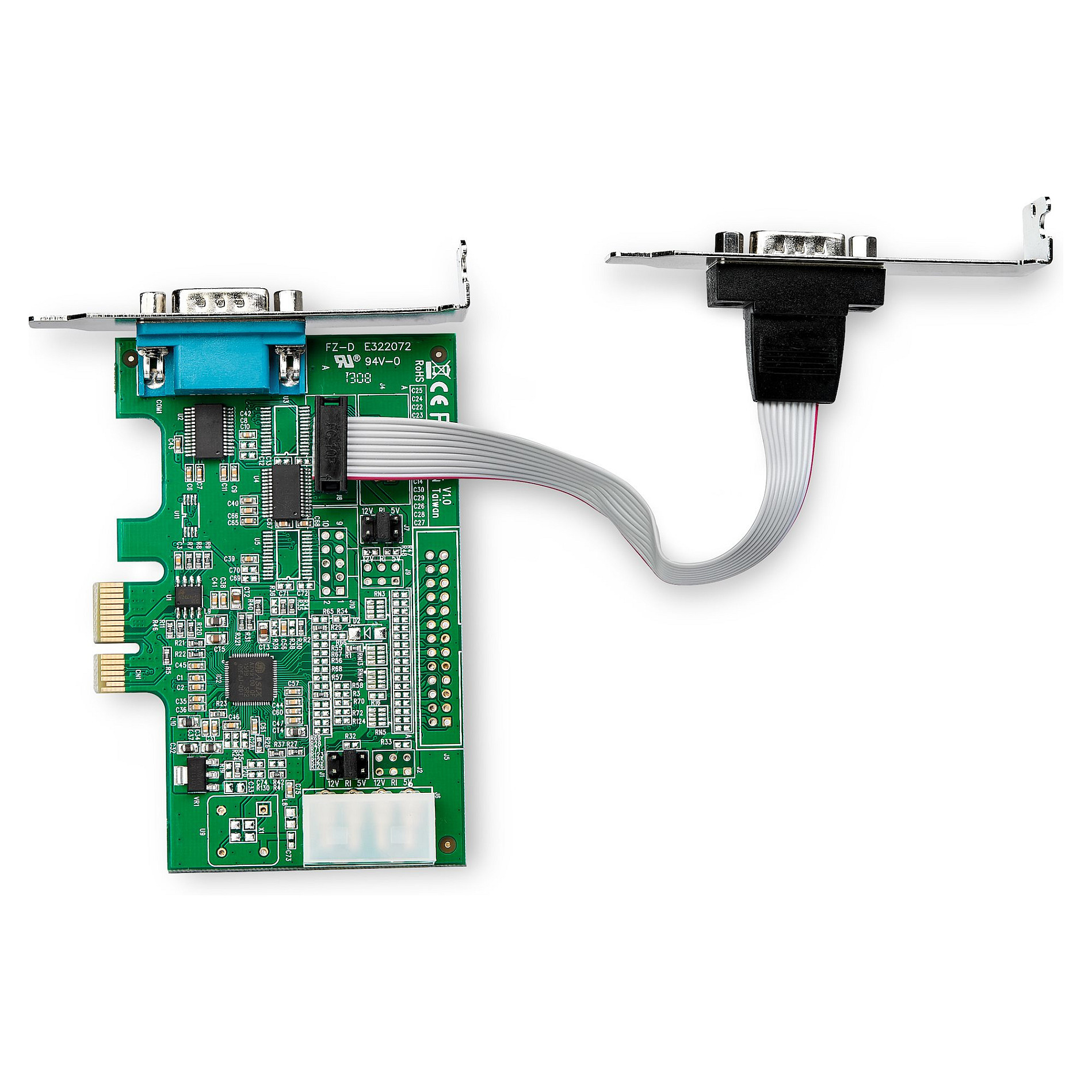 STARTECH.COM 2 Port Serielle Schnittstellenkarte PCIe mit 16950 UART - Serial Adapter - 921,4 Kbps - Windows und Linux