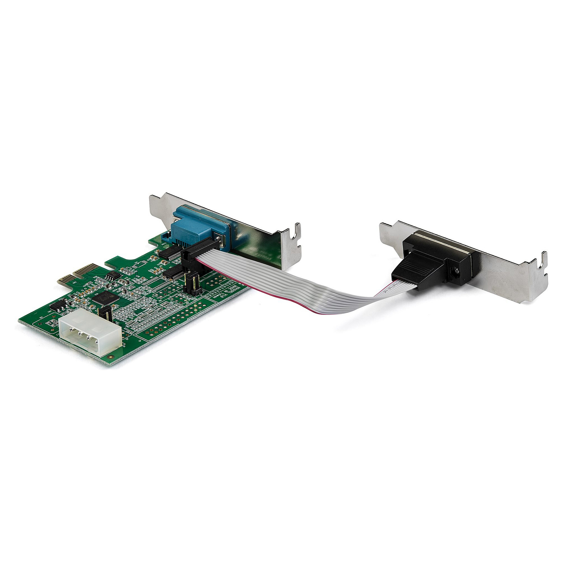 STARTECH.COM 2 Port Serielle Schnittstellenkarte PCIe mit 16950 UART - Serial Adapter - 921,4 Kbps - Windows und Linux