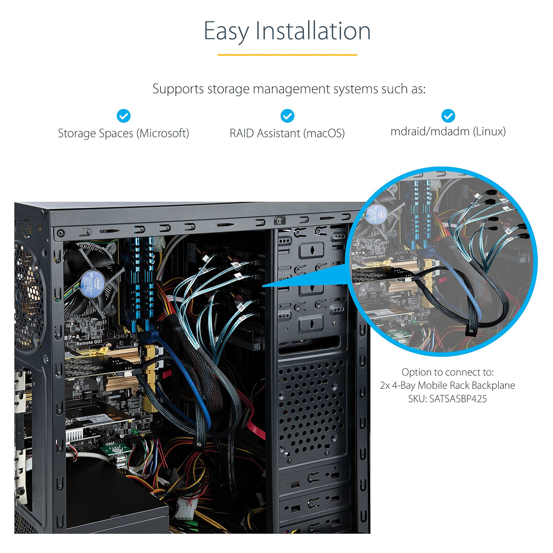 STARTECH.COM SATA PCIe Controller 8 Port - 6Gbit/s SATA PCIe Schnittstellenkarte - PCIe x4 Gen2 zu SATA III - SATA HDD/SSD