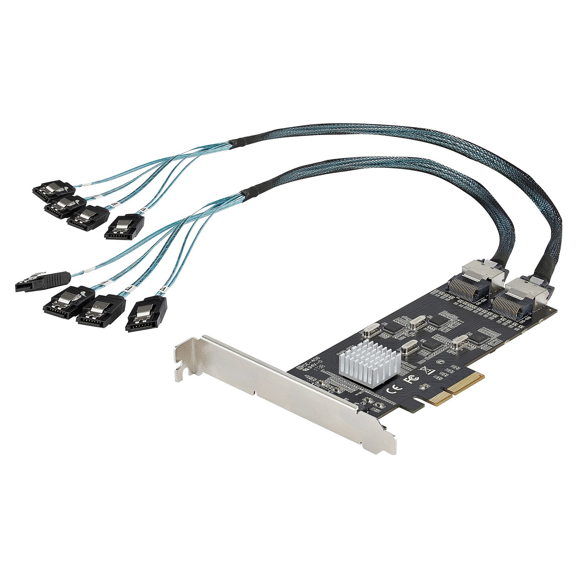 STARTECH.COM SATA PCIe Controller 8 Port - 6Gbit/s SATA PCIe Schnittstellenkarte - PCIe x4 Gen2 zu SATA III - SATA HDD/SSD