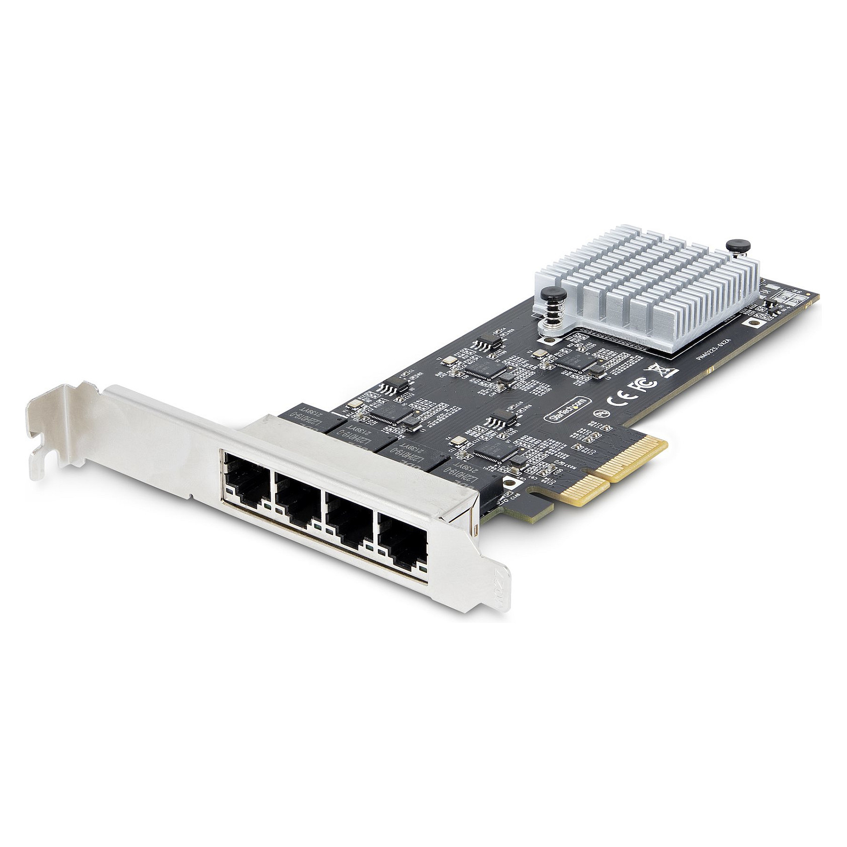 STARTECH.COM 4-Port 2.5 Gbit PCIe Netzwerkkarte Intel I225-V Dual-Port Computer LAN Karte Multi-Gigabit NIC 2.5G PCI Express Server