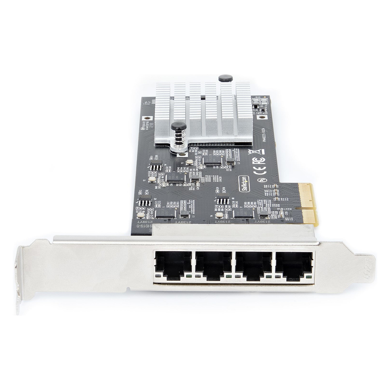 STARTECH.COM 4-Port 2.5 Gbit PCIe Netzwerkkarte Intel I225-V Dual-Port Computer LAN Karte Multi-Gigabit NIC 2.5G PCI Express Server