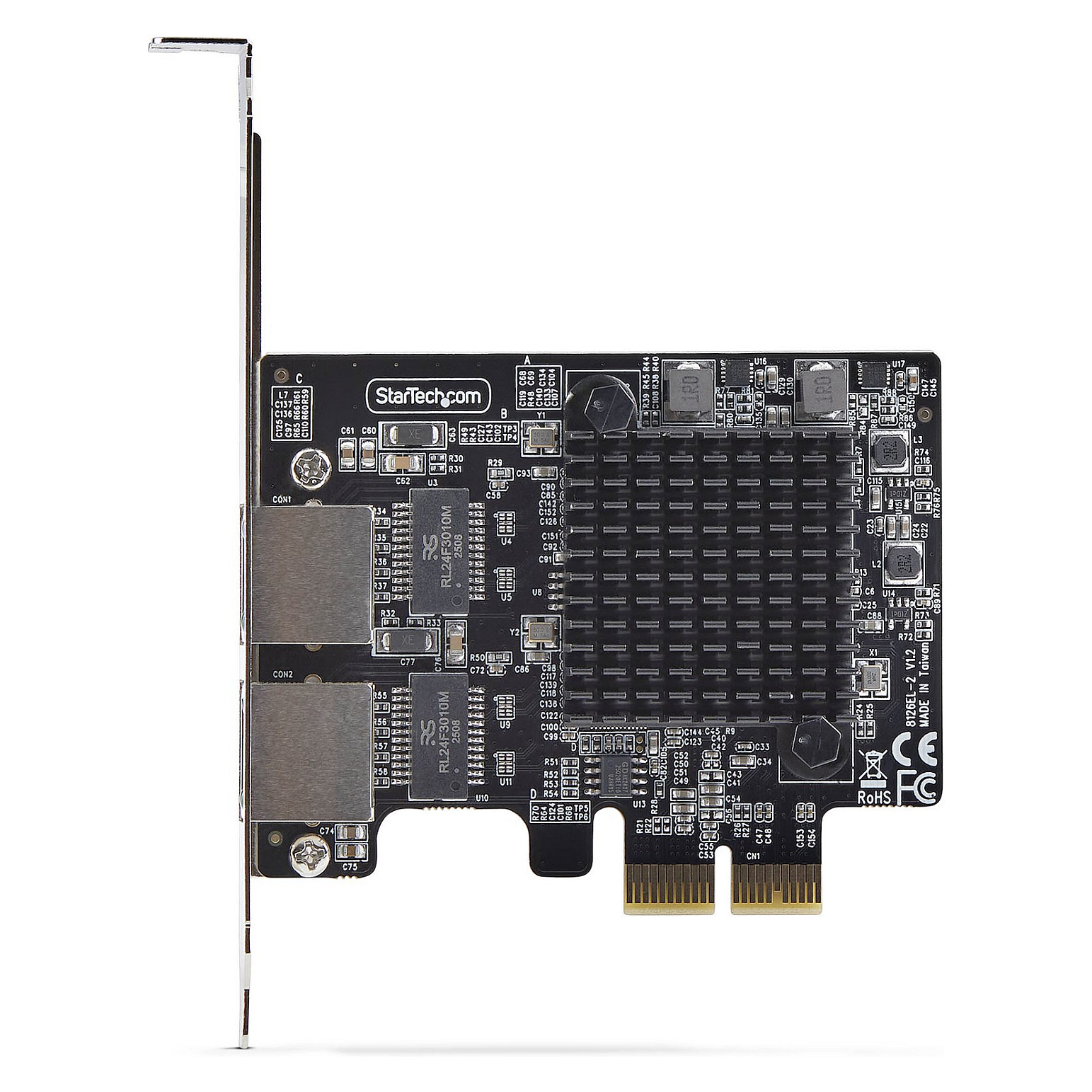 STARTECH.COM 2-Port 5Gbit Netzwerkkarte PCI Express NIC Realtek RTL8126 Windows und Linux Multi-Gigabit LAN 1G 2.5G 5G