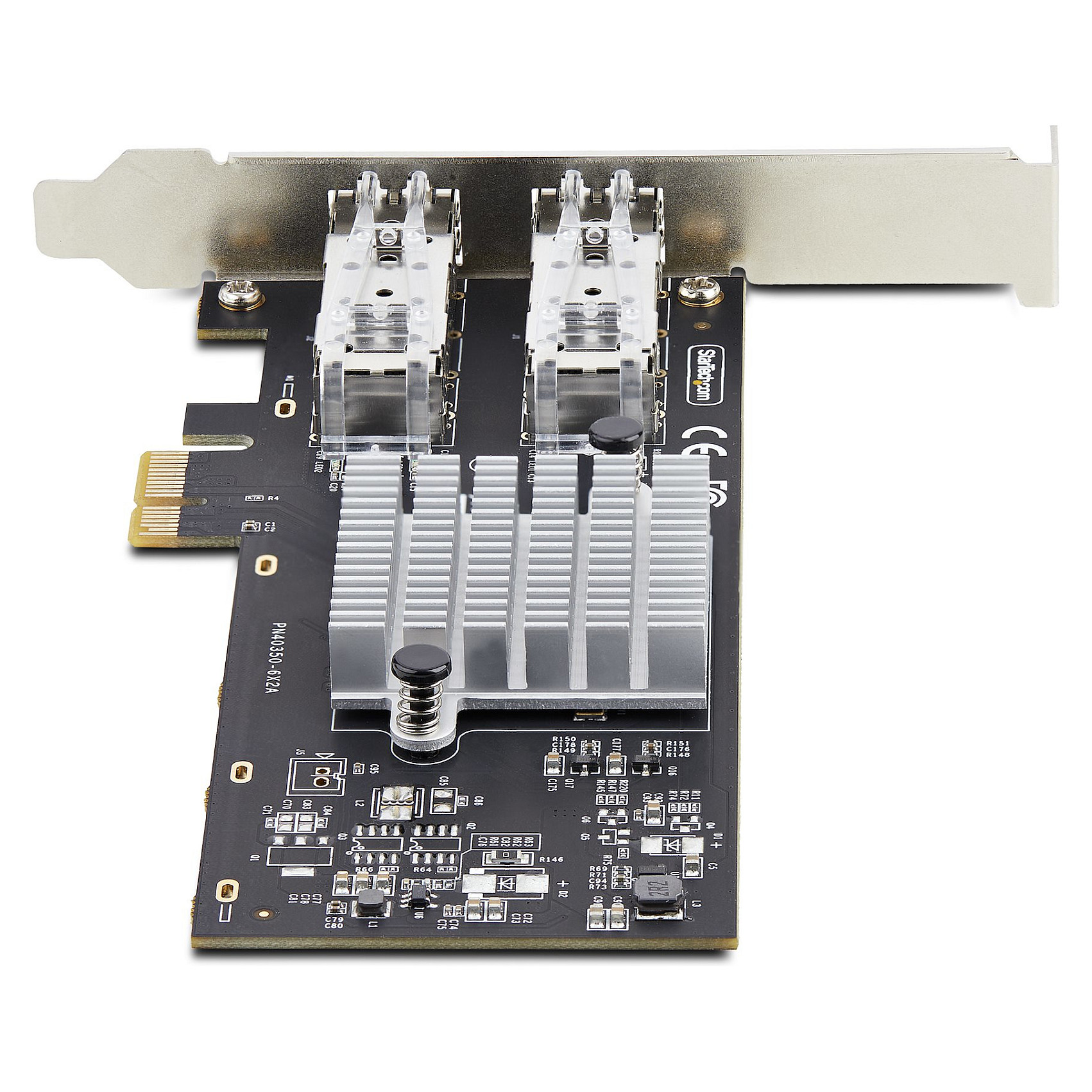 STARTECH.COM 2-Port GbE SFP Netzwerkkarte PCIe 2.0 x1 Intel I350-AM2 2x 1GbE 1000BASE Kupfer/Glasfaser Netzwerkkarte Gigabit LWL/LAN