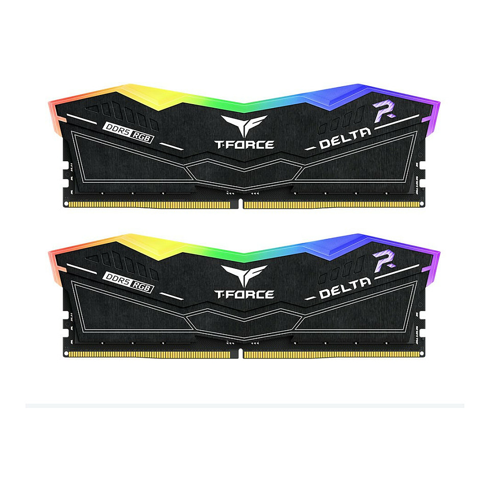 32GB Team Group DIMM 6400 (2x 16 GB) Dual-Kit (schwarz, FF3D532G6400HC32ADC01, Delta RGB, INTEL XMP, AMD EXPO)