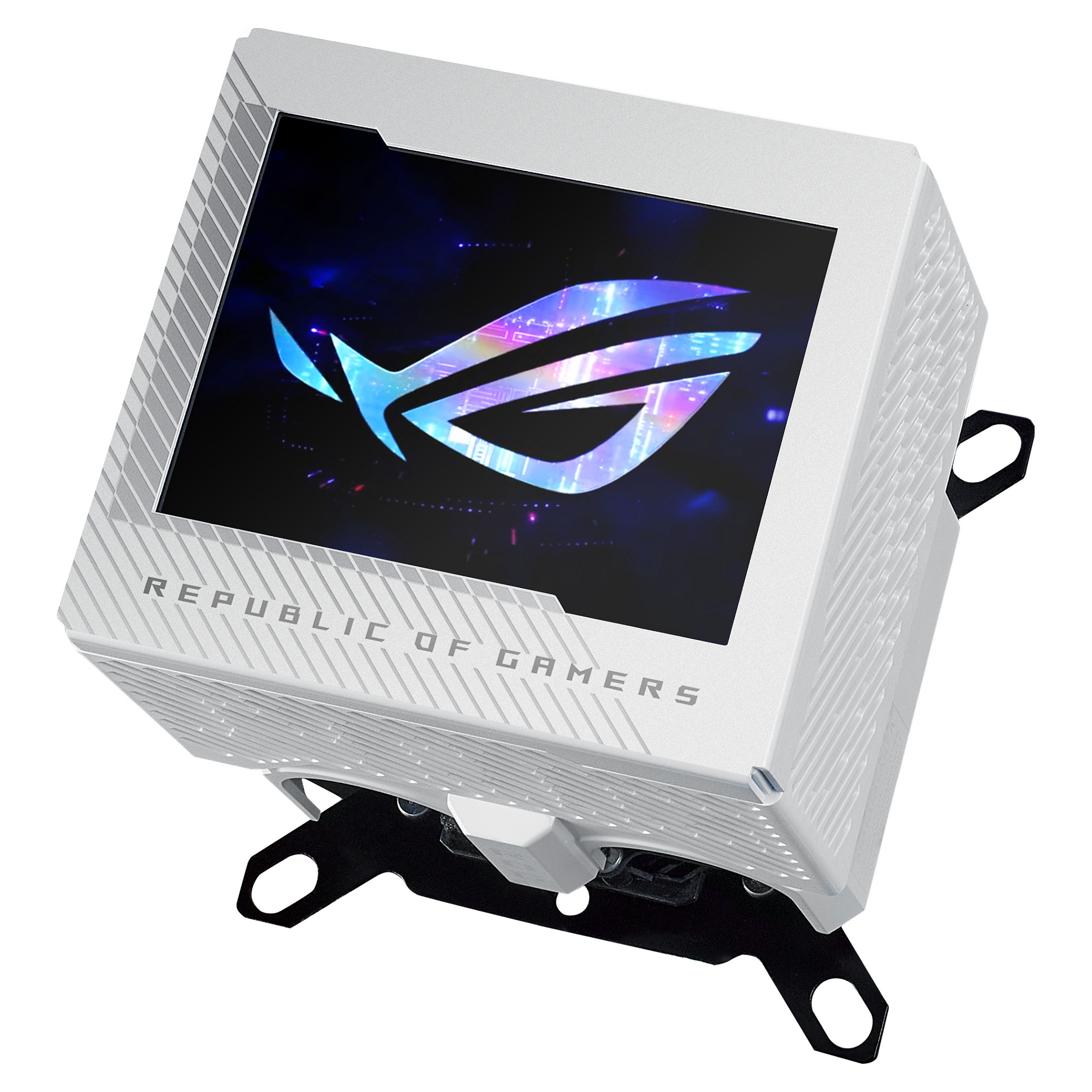 K ASUS ROG Ryujin III WB White LCD CPU-Wasserblock