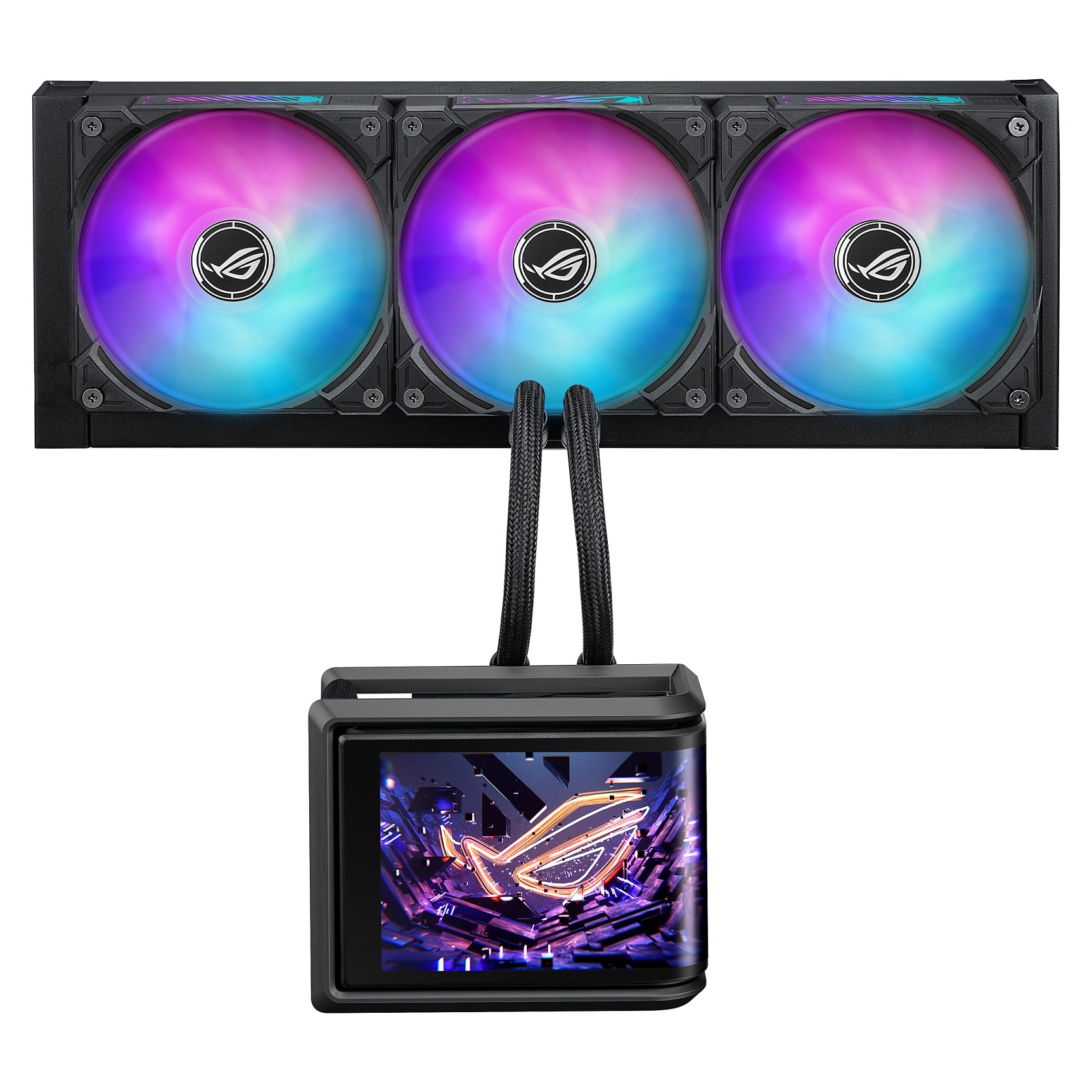 K ASUS ROG RYUO IV SLC 360 ARGB Komplettwasserkühlung für AMD und Intel CPUs schwarz