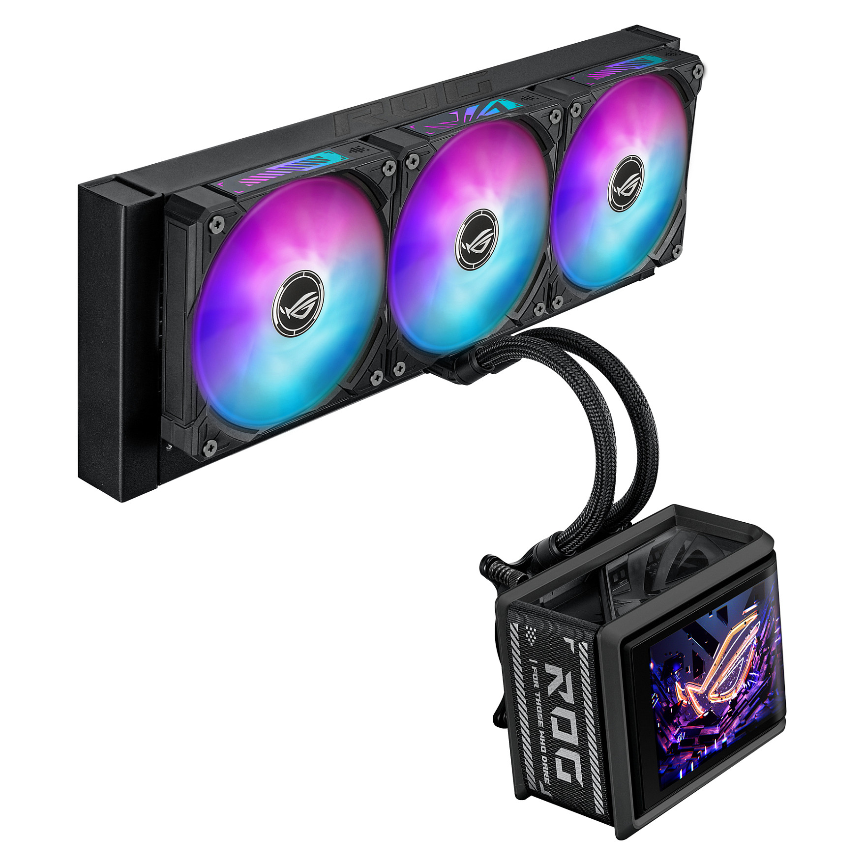 K ASUS ROG RYUO IV SLC 360 ARGB Komplettwasserkühlung für AMD und Intel CPUs schwarz