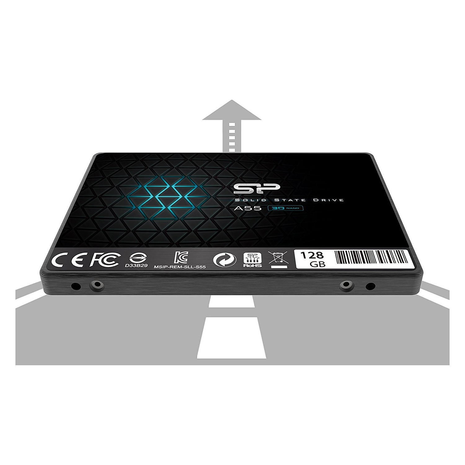 2,5" 128GB Silicon Power SATAIII A55 3D Nand TLC