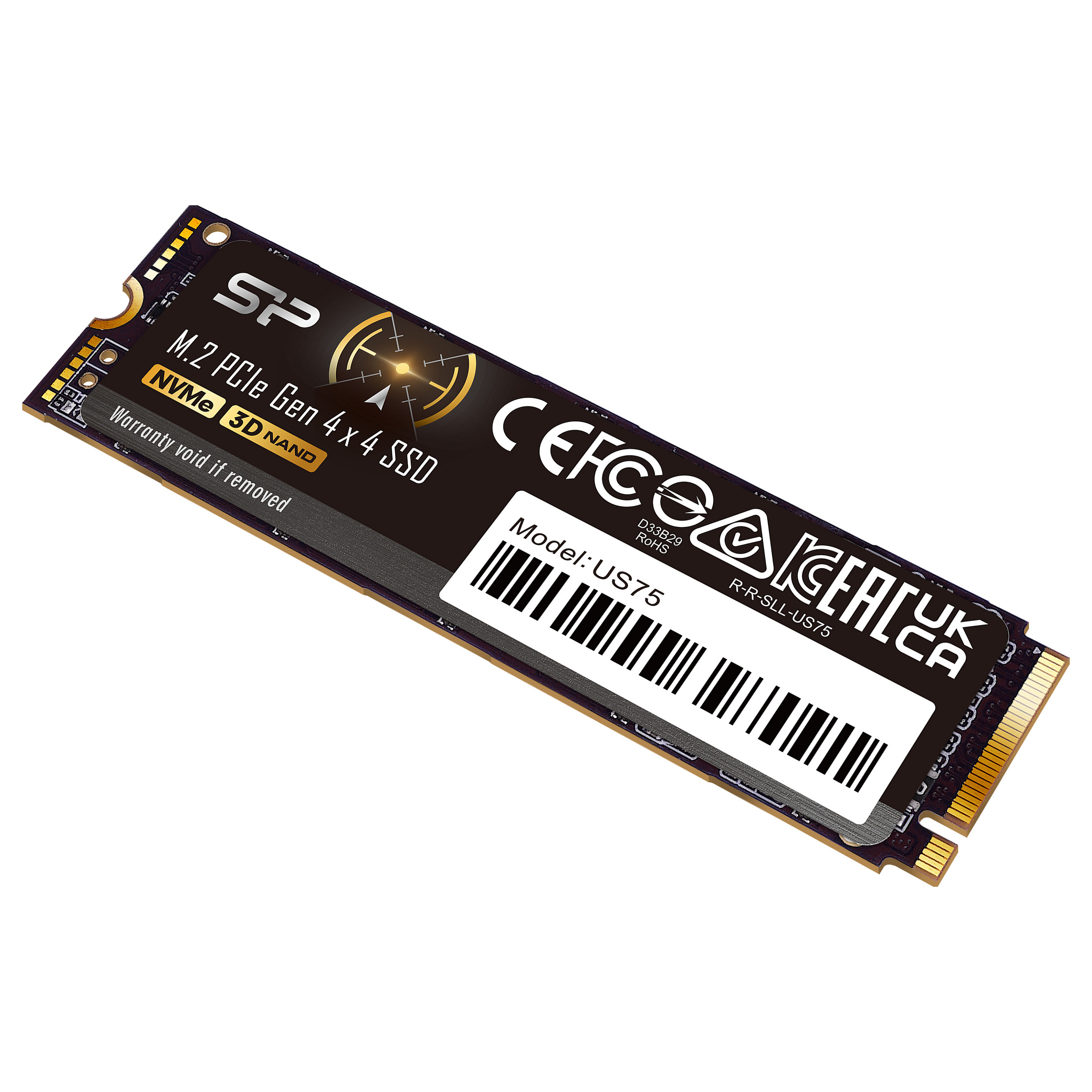 M.2 2TB Silicon Power US75 2280 2TB PCIe 4.0 x4 NVMe