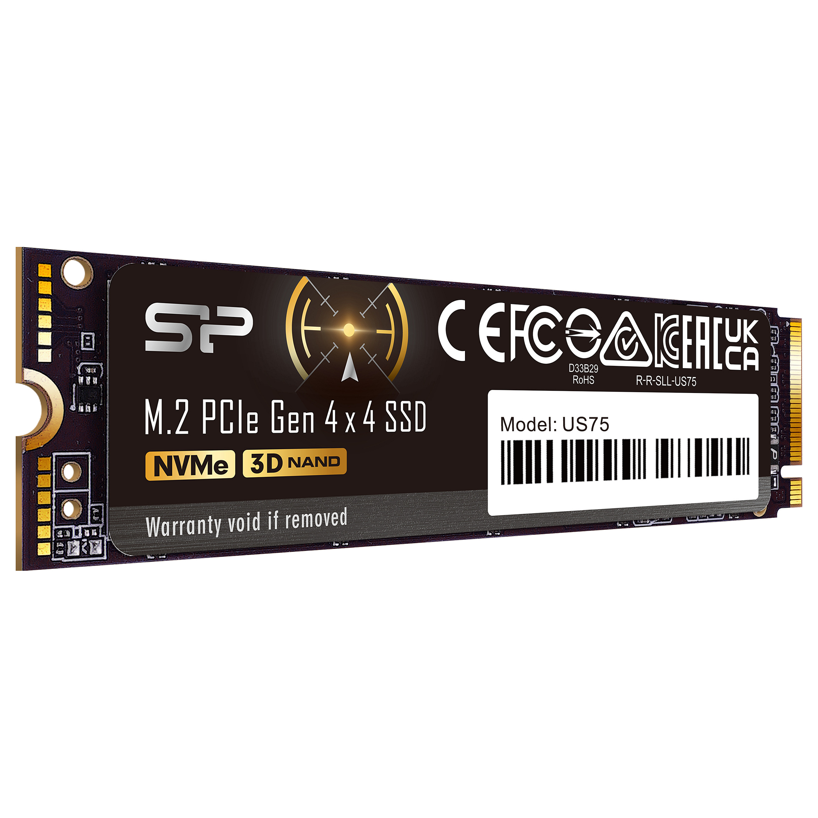 M.2 2TB Silicon Power US75 2280 2TB PCIe 4.0 x4 NVMe