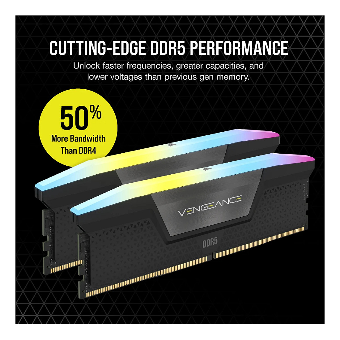 8GB Corsair DIMM Vengeance RGB 5200MHz (black)