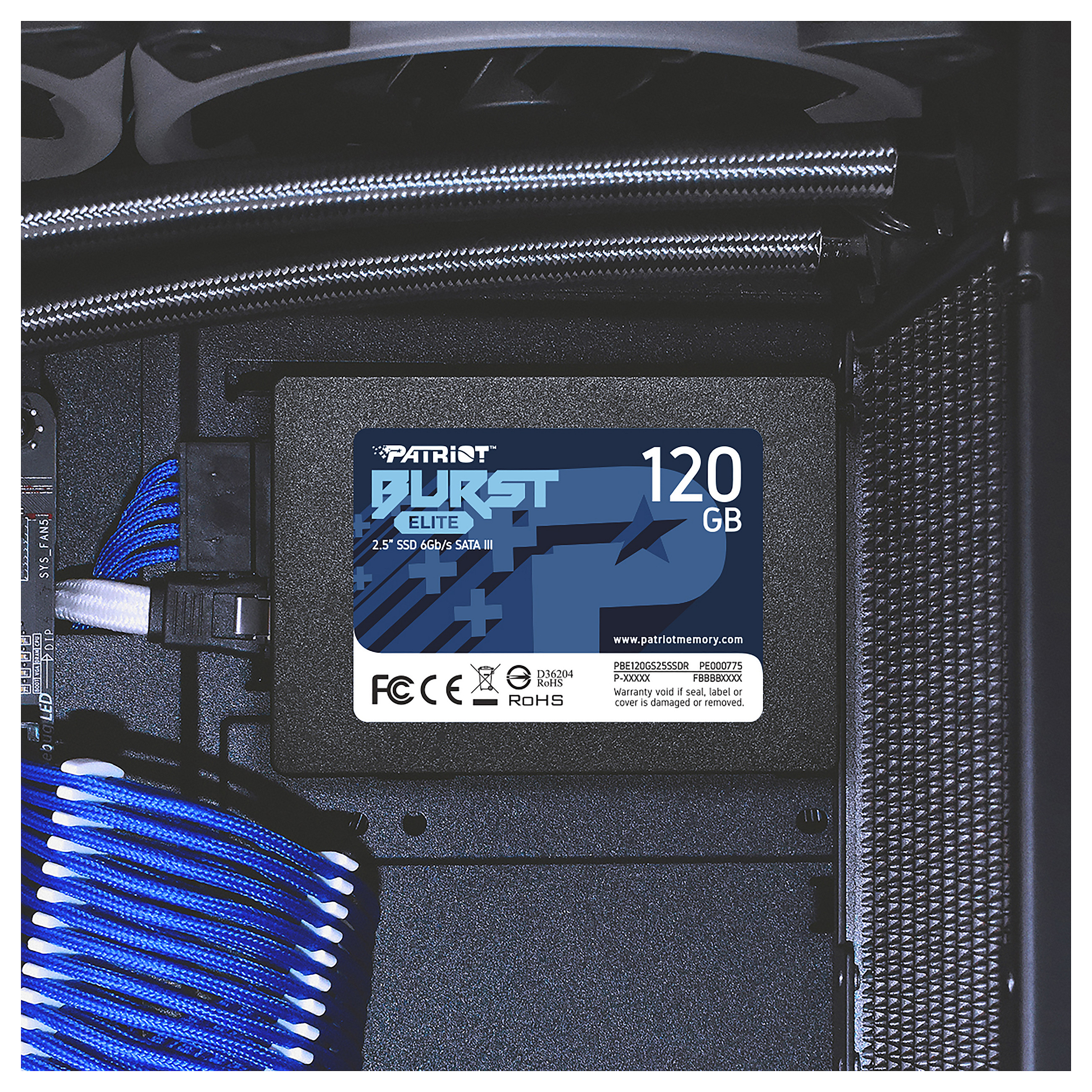 2,5" 120GB Patriot Burst Elite SATA3 450/350 PE000775