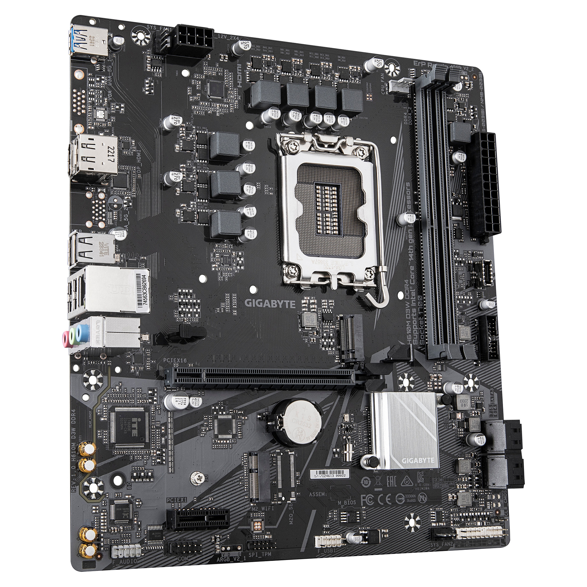 GIGA H610M D3W DDR4 S1700/DDR4/µATX