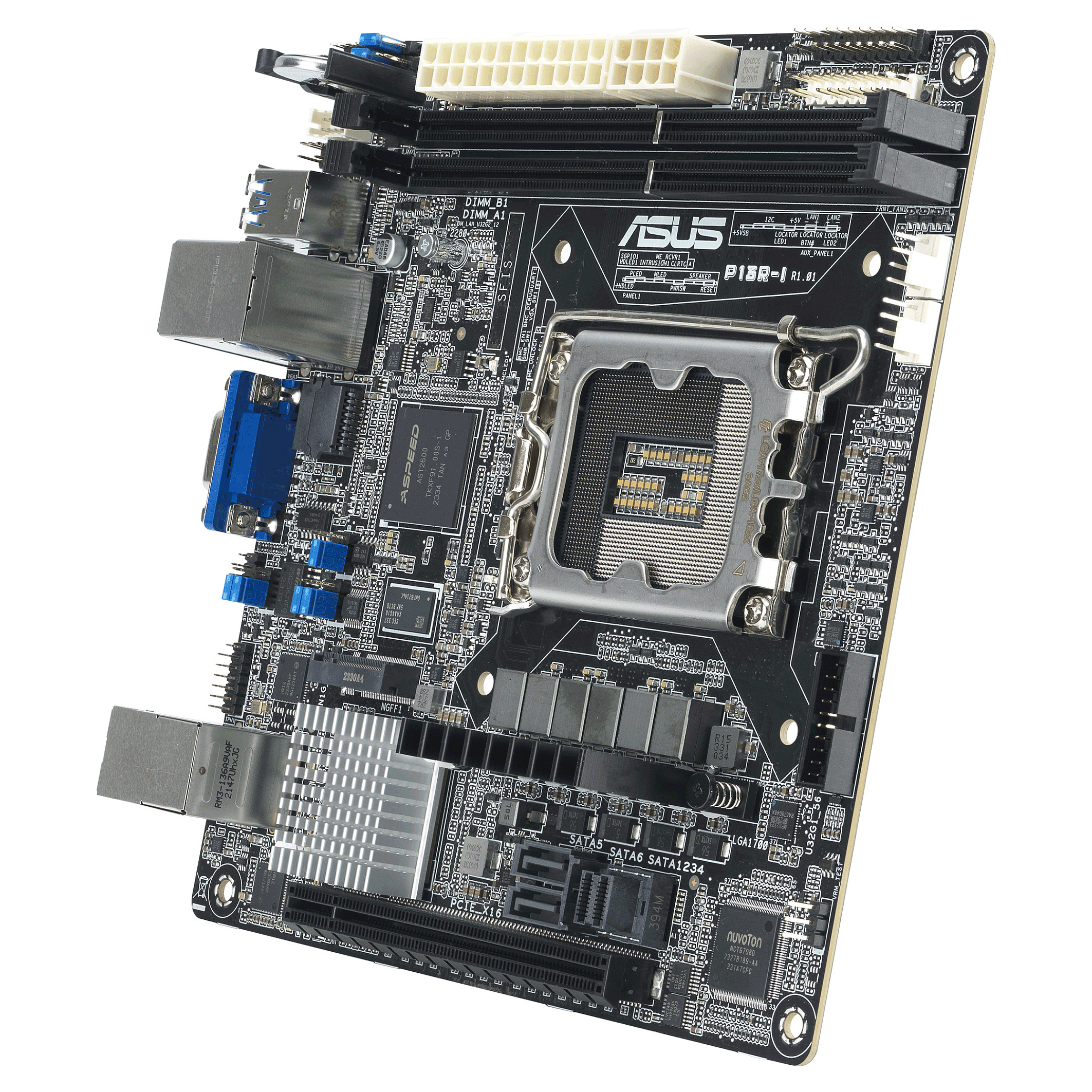 ASUS SERVER P13R-I S1700 C262/DDR5/VGA/2xGBL/mITX (ASMB11-iKVM onboard)