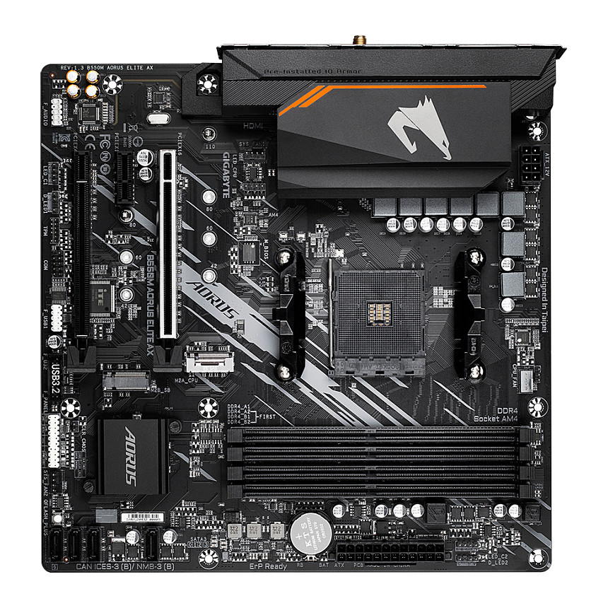 Gigabyte B550M AORUS Elite AX (B550.AM4.mATX.DDR4)