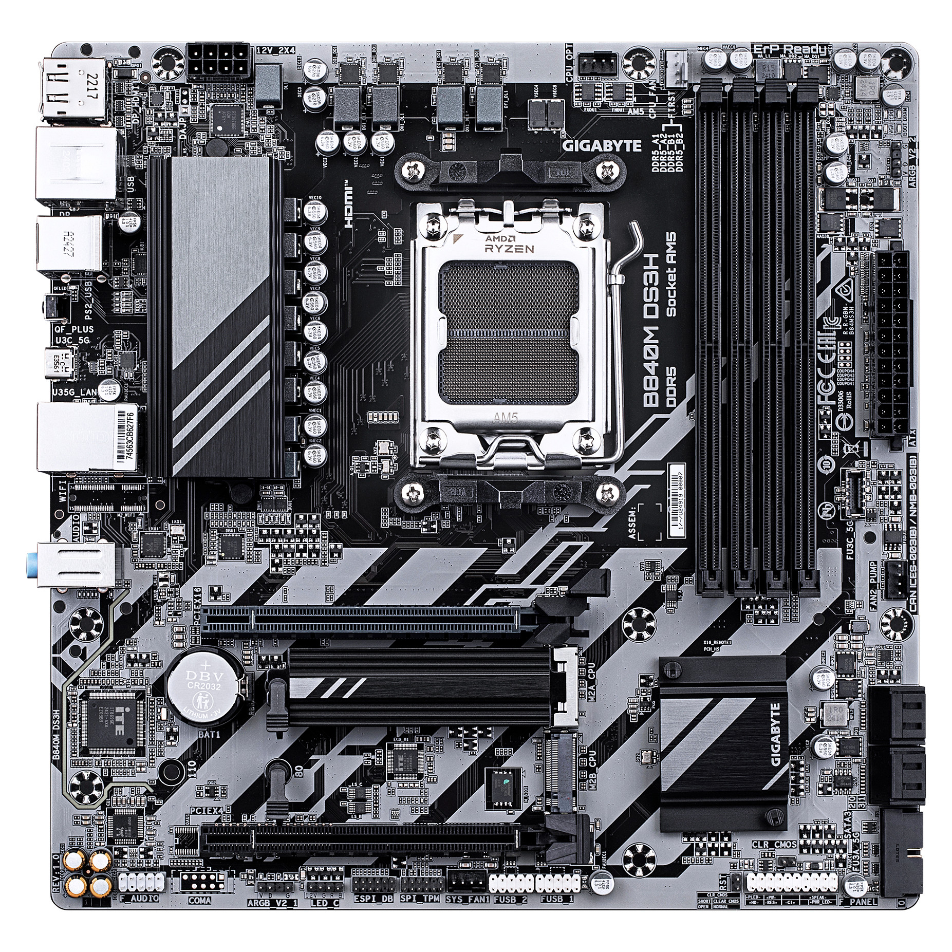 Gigabyte B840M DS3H (B840.AM5.mATX.DDR5)