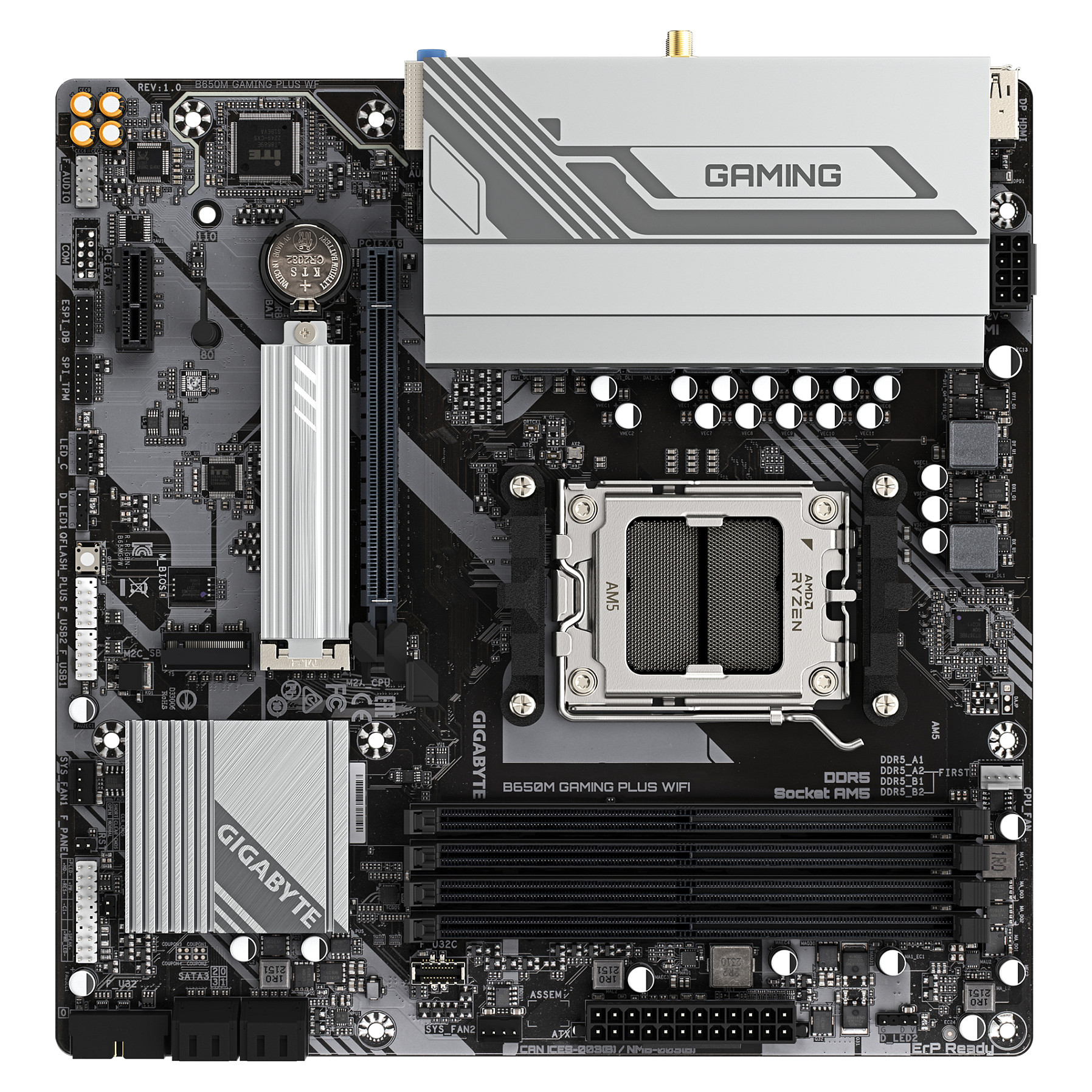 Gigabyte B650M Gaming Plus WF (B650.AM5.mATX.DDR5)