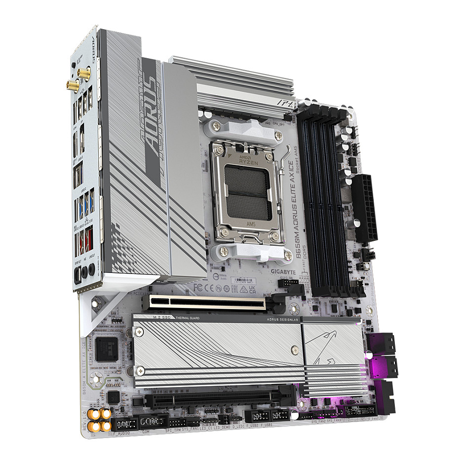 Gigabyte B650M A ELITE AX ICE (B650.AM5.mATX.DDR5)