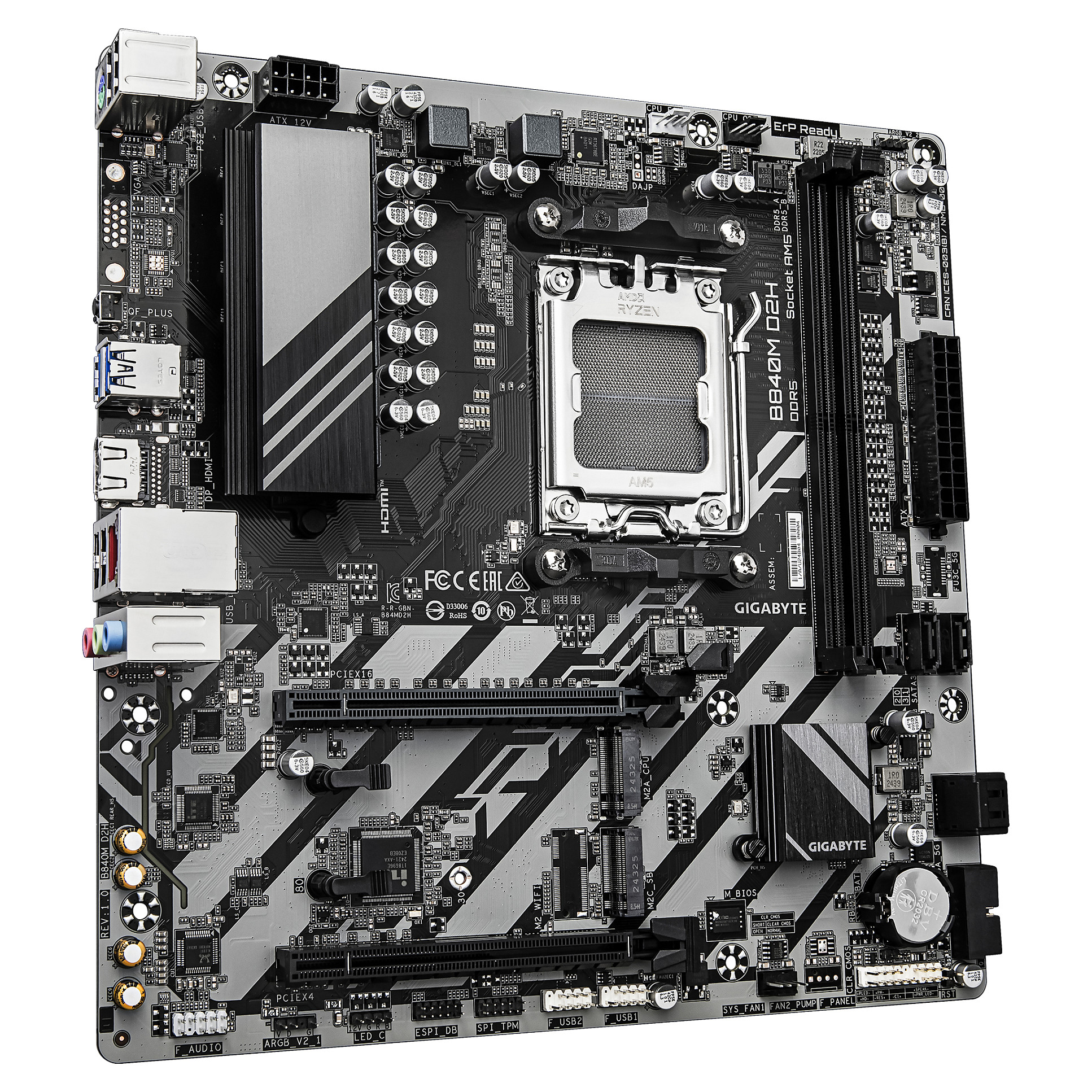 Gigabyte B840M D2H (B840.AM5.mATX.DDR5)