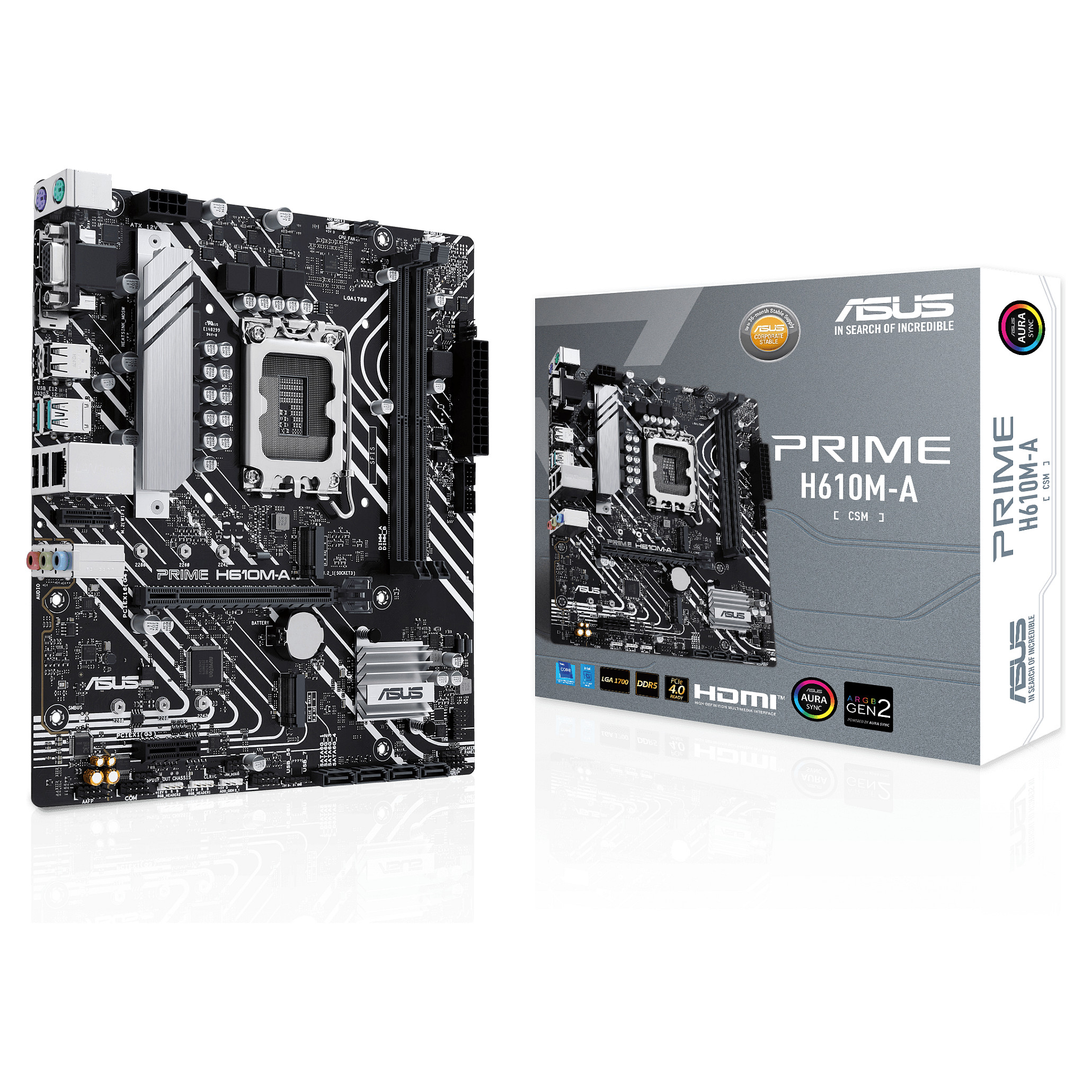 ASUS PRIME H610M-A-CSM (Intel.1700.DDR5.mATX)