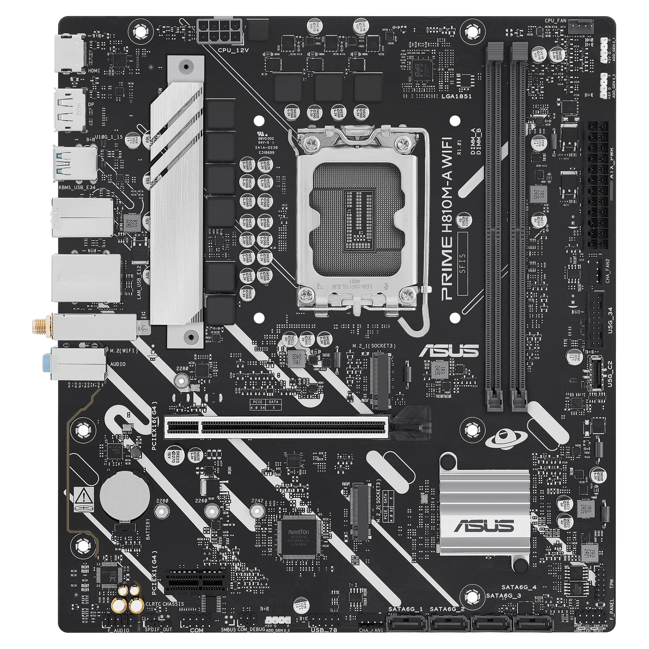 ASUS PRIME H810M-A WIFI (Intel.LGA1851.DDR5.mATX)