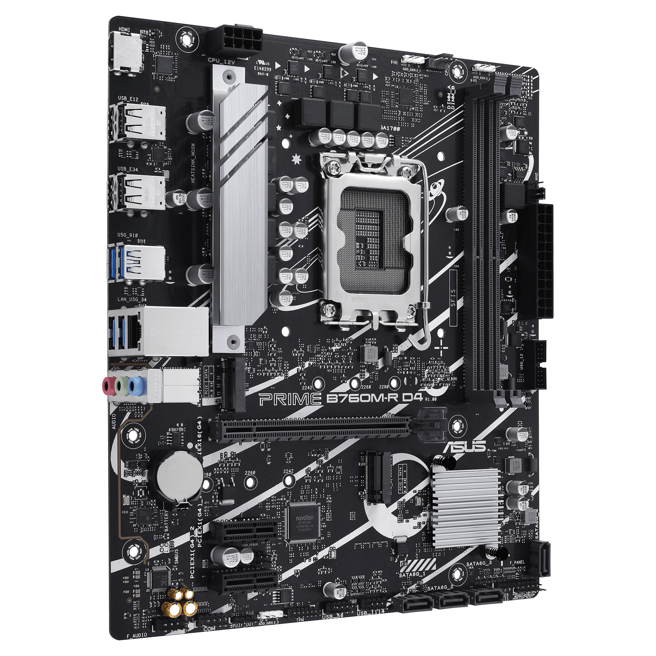 ASUS PRO B760M-R D4 (Intel.1700.DDR4.mATX)