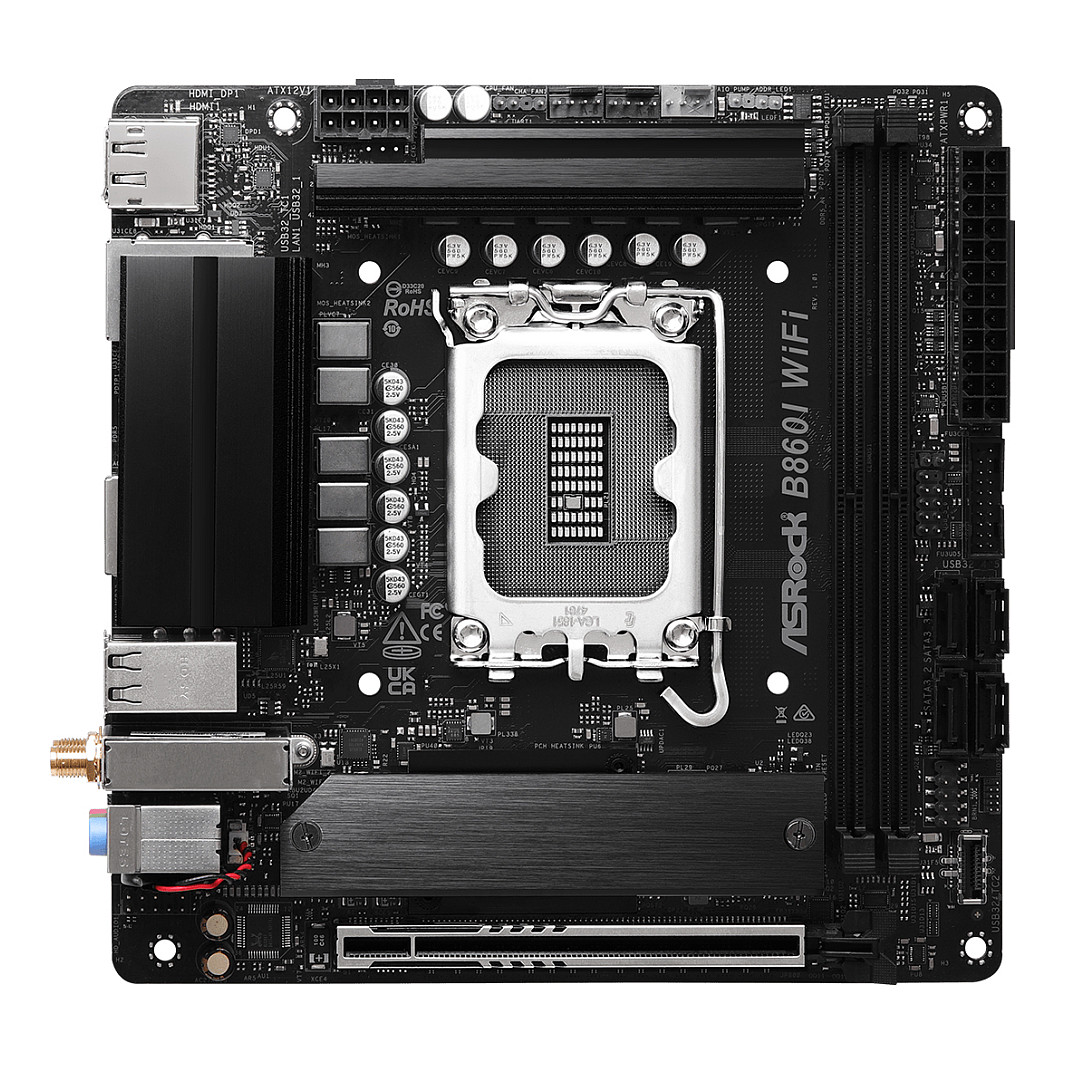 B860I WiFi 1851 mITX HDMI/DP DDR5