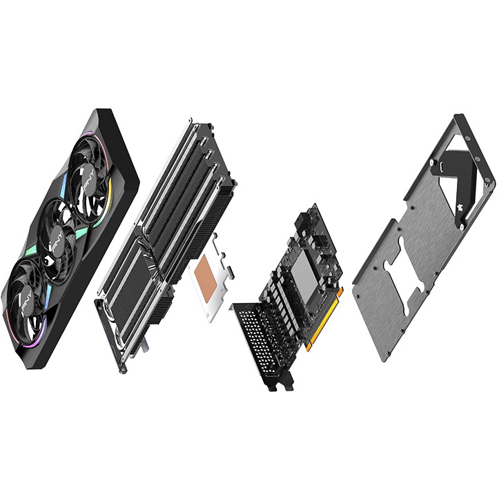 RTX 5070 12GB PNY VERTO ARGB OC Triple Fan GDDR7 3 Fan