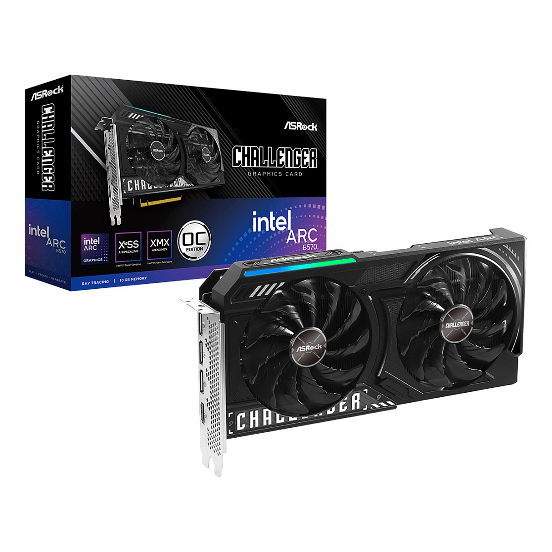 ASRock Intel Arc B570 CL 10GO 10GB GDDR6 HDMI/3xDP