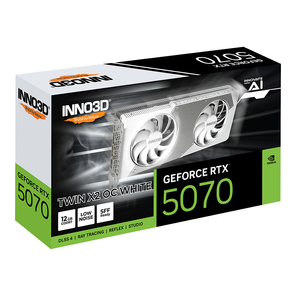 RTX 5070 12GB Inno3D TWIN X2 OC WHITE GDDR7 3 Fan