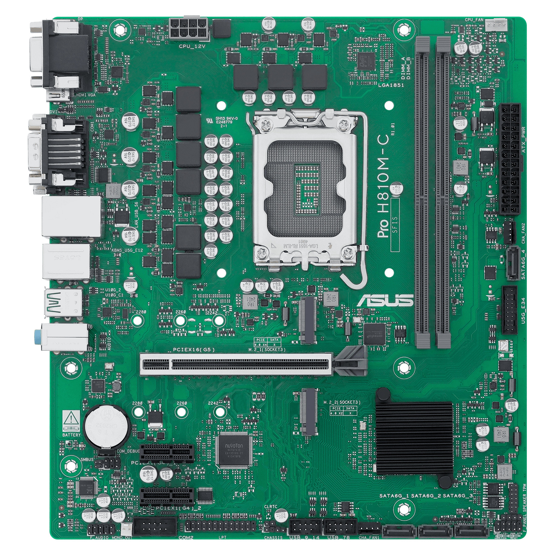 MB ASUS PRO H810M-C-CSM (Intel.LGA1851.DDR5.mATX)