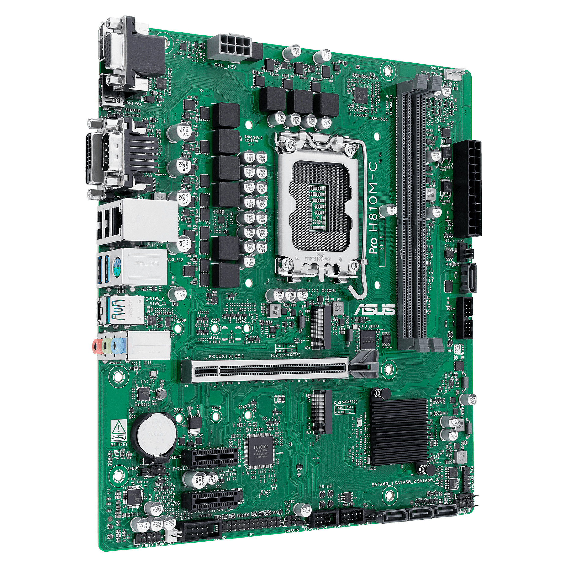 MB ASUS PRO H810M-C-CSM (Intel.LGA1851.DDR5.mATX)