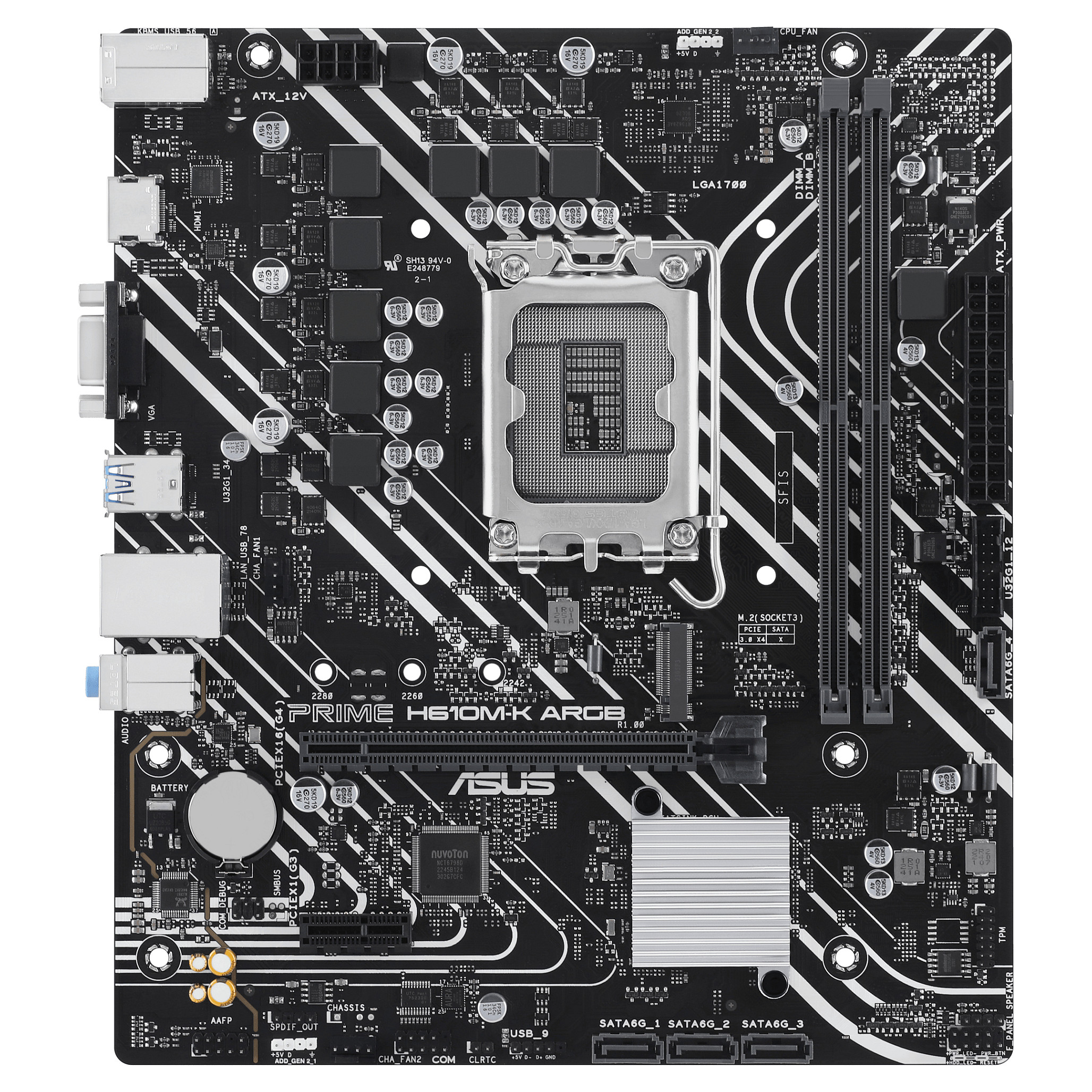 MB ASUS PRIME H610M-K ARGB (Intel.1700.DDR5.mATX)