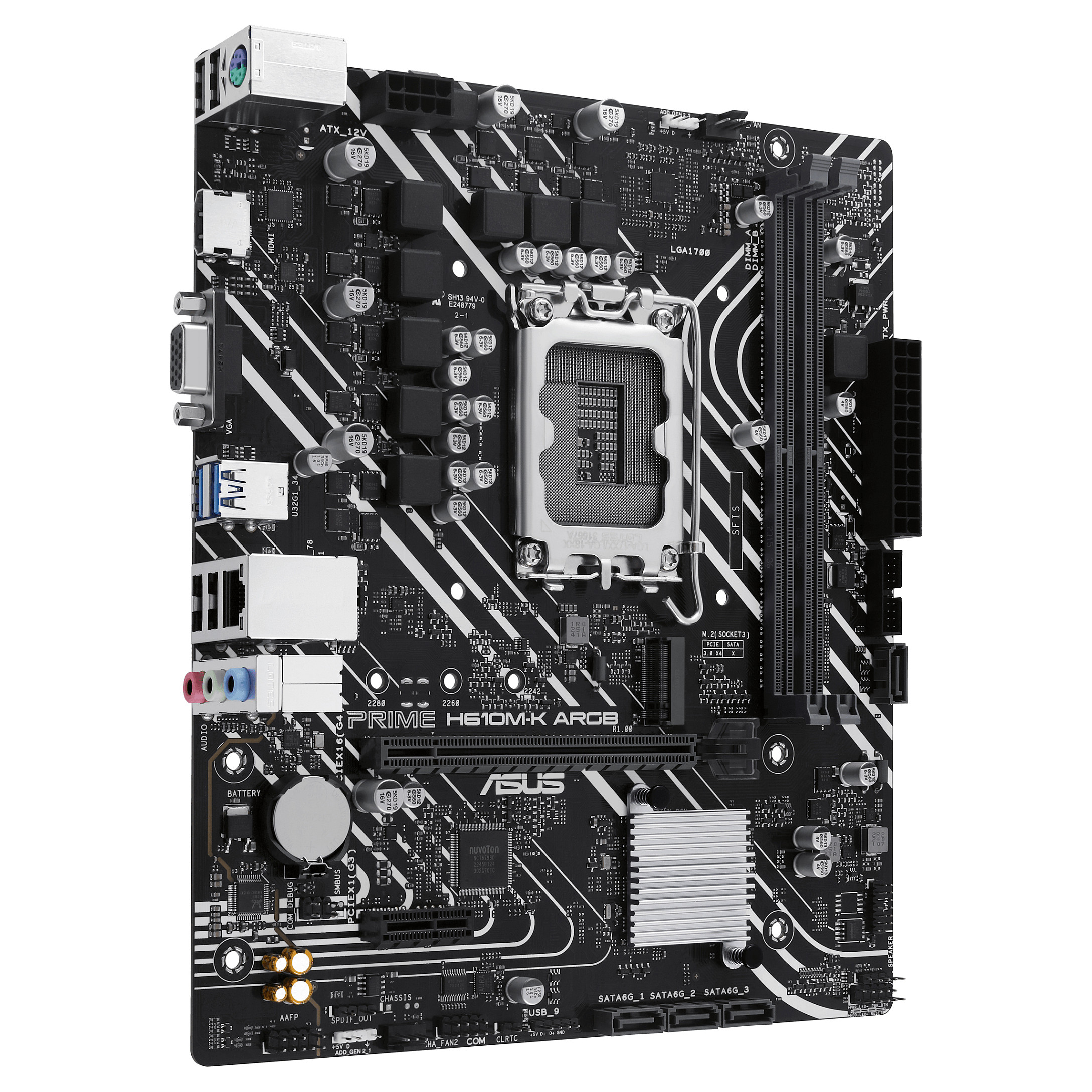 MB ASUS PRIME H610M-K ARGB (Intel.1700.DDR5.mATX)