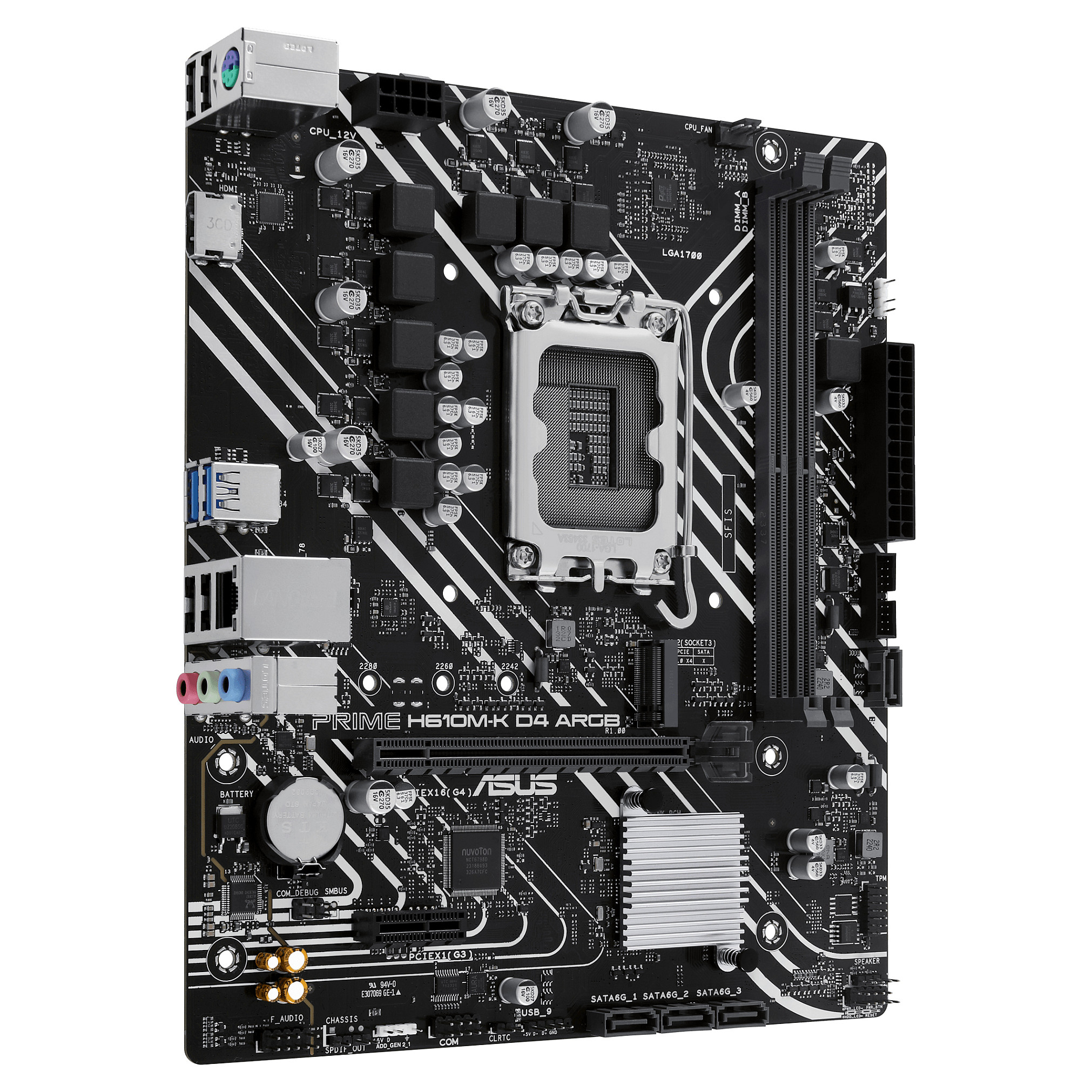 MB ASUS PRIME H610M-K D4 ARGB (Intel.1700.DDR4.mATX)