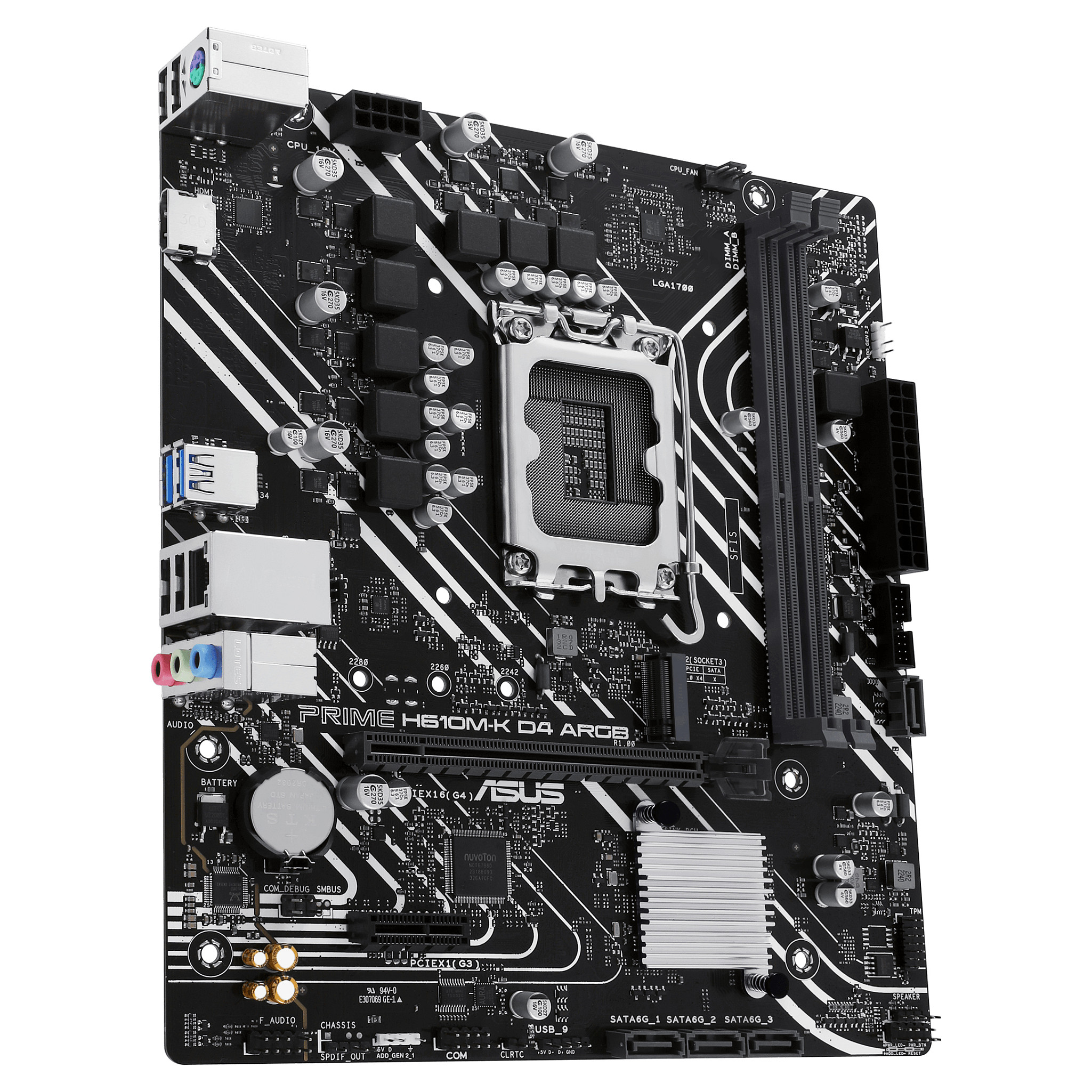MB ASUS PRIME H610M-K D4 ARGB (Intel.1700.DDR4.mATX)