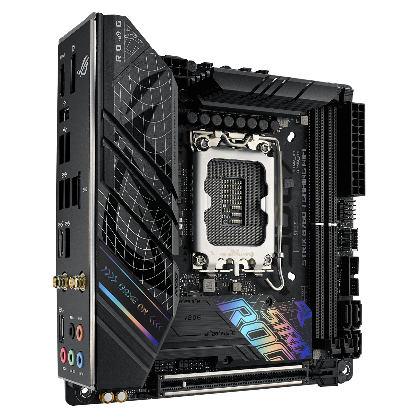 ASUS MB B760-I GAMING S.1700 MITX USB3.2 Gen2.USB-C Gen1.Gigabit LAN